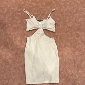 Blue blush dress with cut out